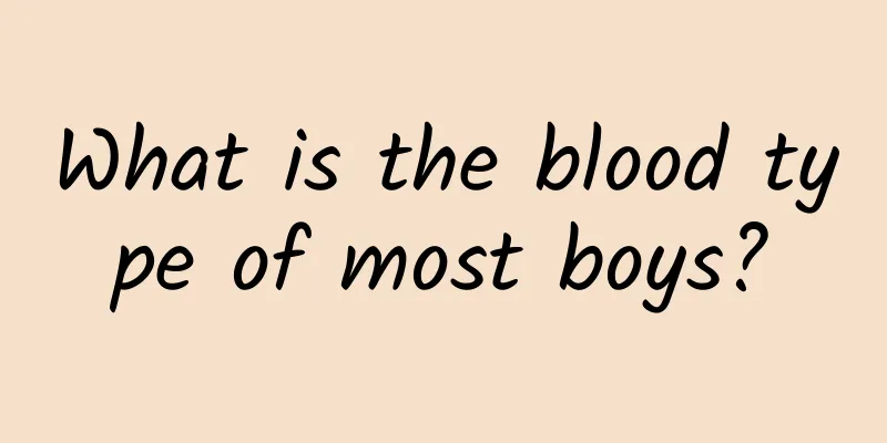 What is the blood type of most boys?