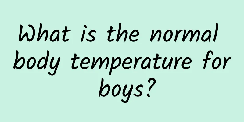 What is the normal body temperature for boys?