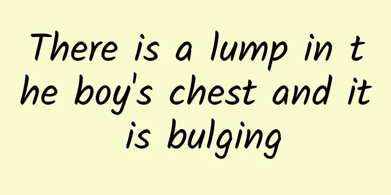 There is a lump in the boy's chest and it is bulging