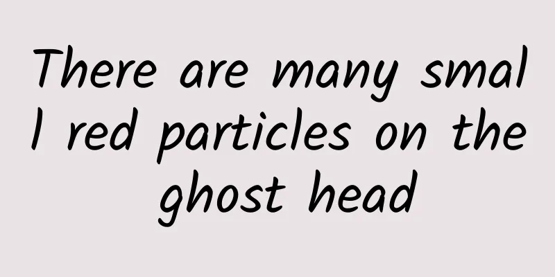 There are many small red particles on the ghost head