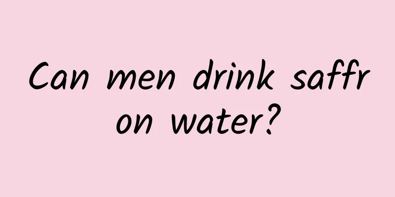 Can men drink saffron water?