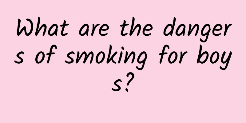 What are the dangers of smoking for boys?