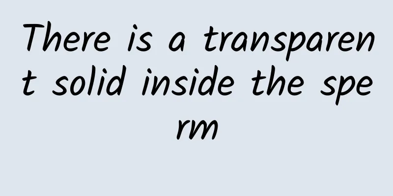 There is a transparent solid inside the sperm