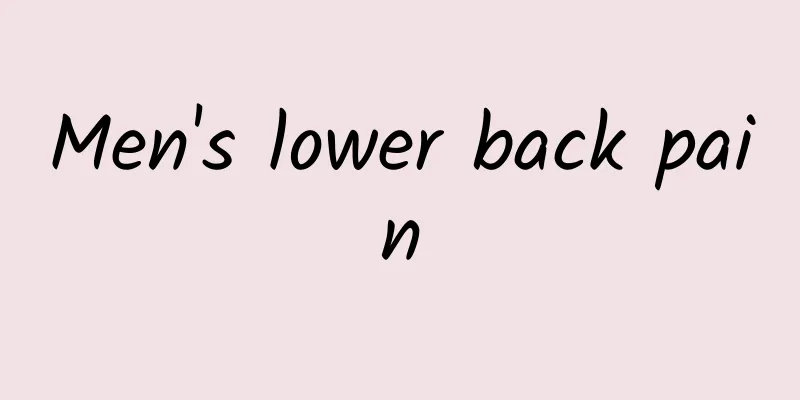 Men's lower back pain