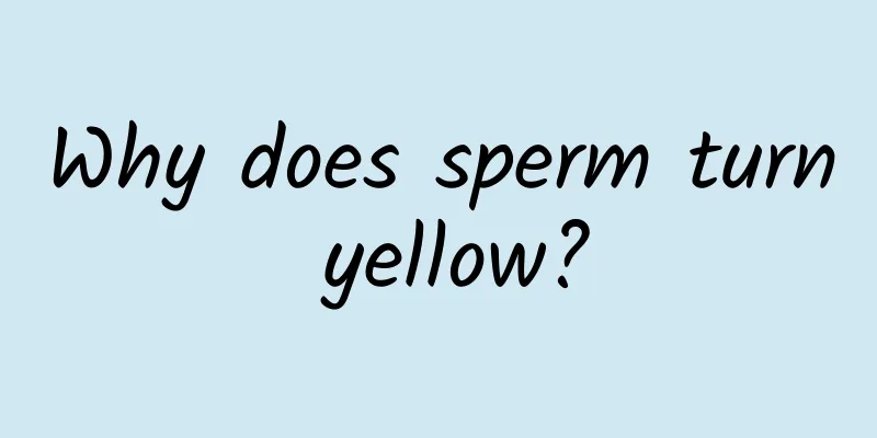 Why does sperm turn yellow?