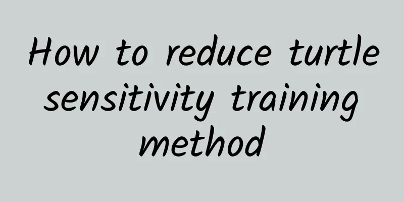 How to reduce turtle sensitivity training method