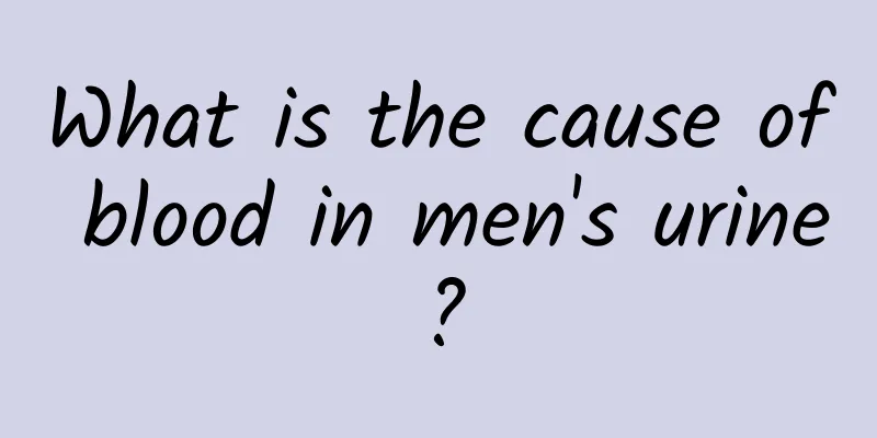 What is the cause of blood in men's urine?
