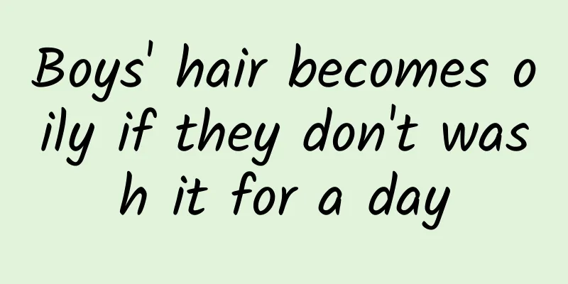 Boys' hair becomes oily if they don't wash it for a day