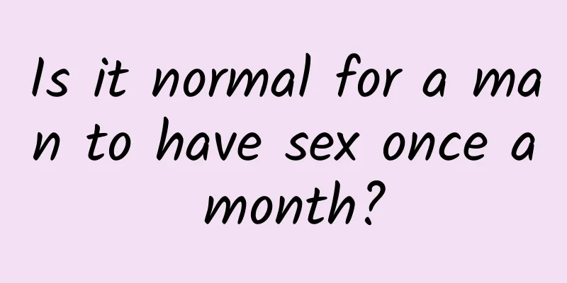 Is it normal for a man to have sex once a month?