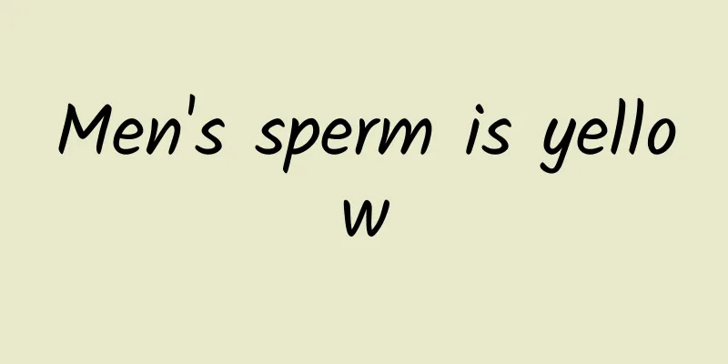Men's sperm is yellow