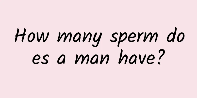 How many sperm does a man have?