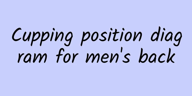 Cupping position diagram for men's back