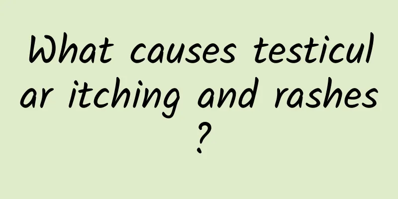 What causes testicular itching and rashes?