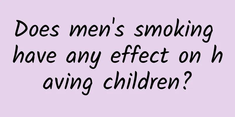 Does men's smoking have any effect on having children?