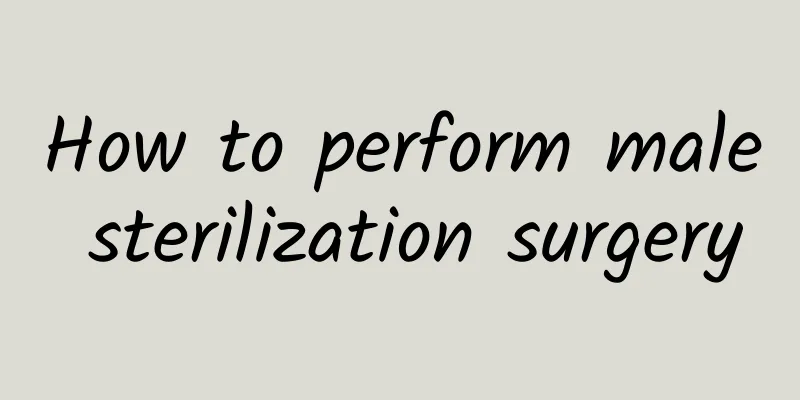 How to perform male sterilization surgery