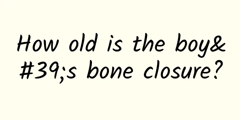 How old is the boy's bone closure?