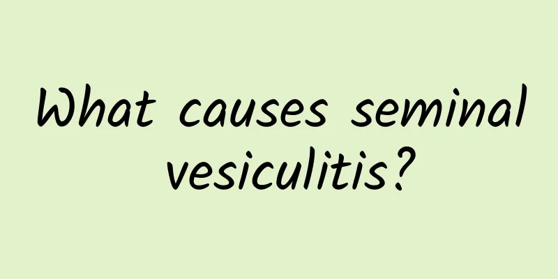 What causes seminal vesiculitis?