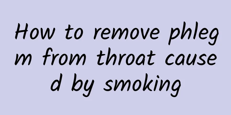 How to remove phlegm from throat caused by smoking