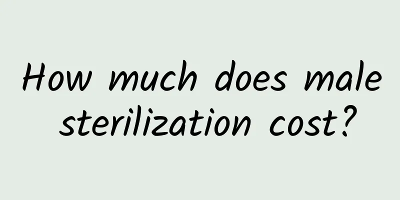 How much does male sterilization cost?