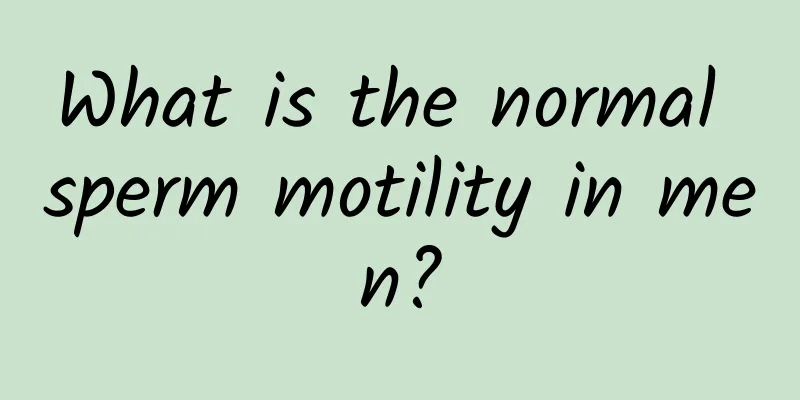 What is the normal sperm motility in men?