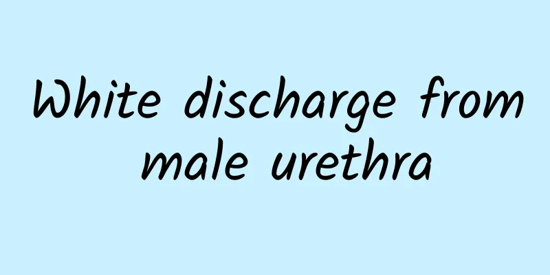 White discharge from male urethra