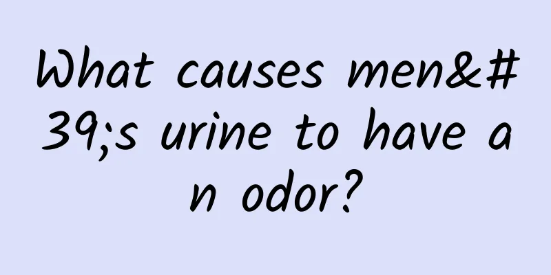 What causes men's urine to have an odor?