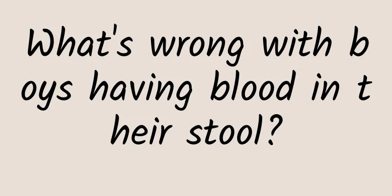 What's wrong with boys having blood in their stool?