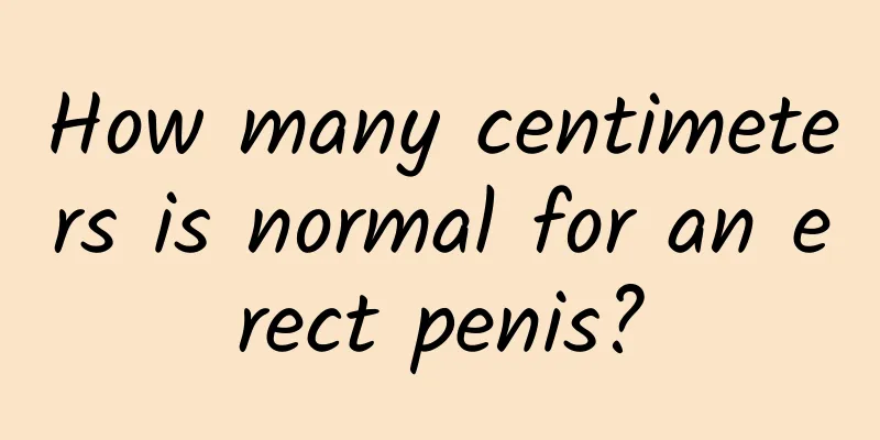How many centimeters is normal for an erect penis?