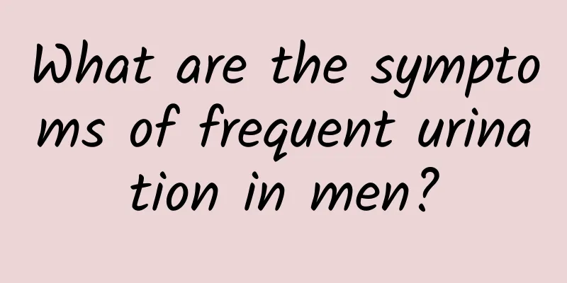 What are the symptoms of frequent urination in men?