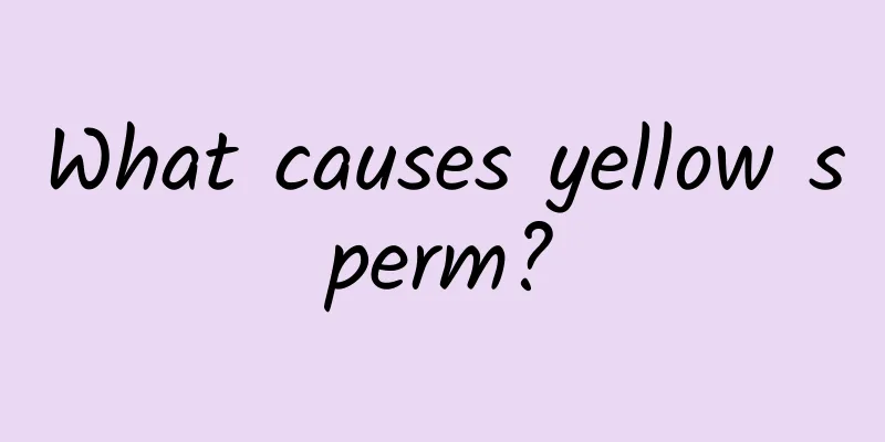 What causes yellow sperm?