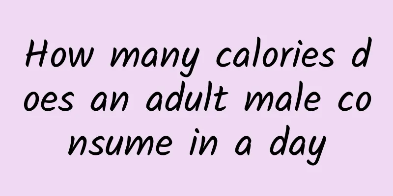 How many calories does an adult male consume in a day