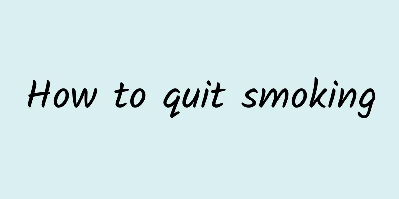 How to quit smoking
