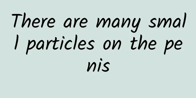 There are many small particles on the penis