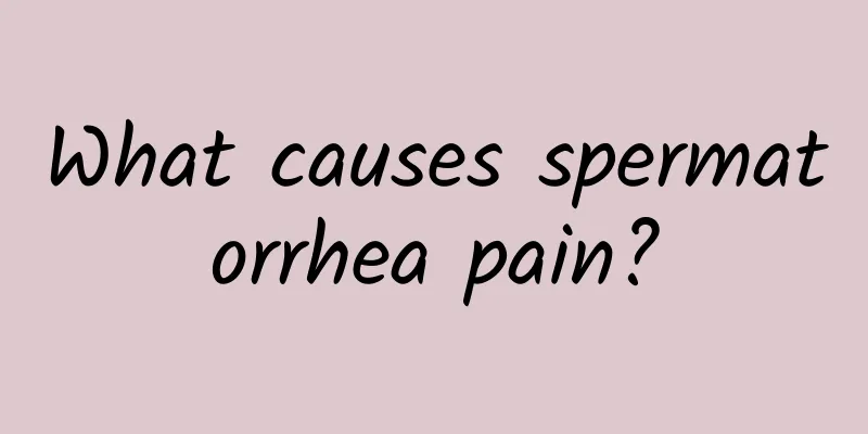 What causes spermatorrhea pain?