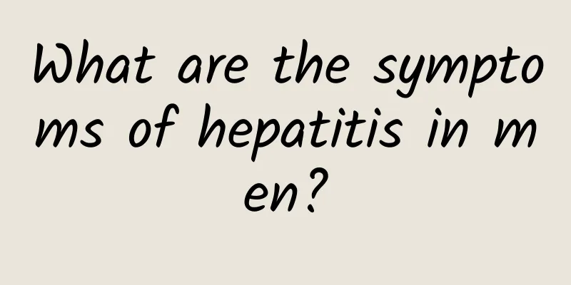 What are the symptoms of hepatitis in men?