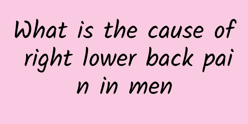 What is the cause of right lower back pain in men