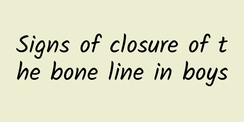 Signs of closure of the bone line in boys