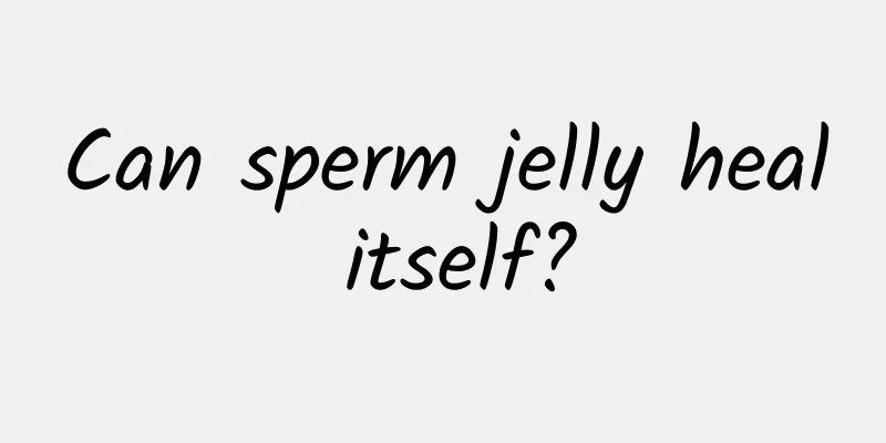Can sperm jelly heal itself?