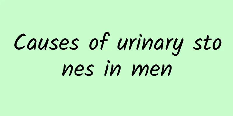 Causes of urinary stones in men