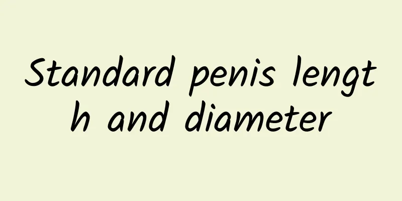 Standard penis length and diameter