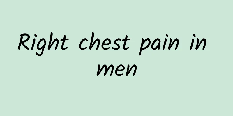 Right chest pain in men