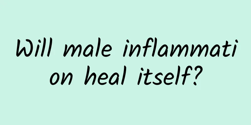 Will male inflammation heal itself?