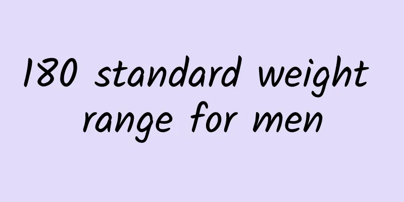 180 standard weight range for men