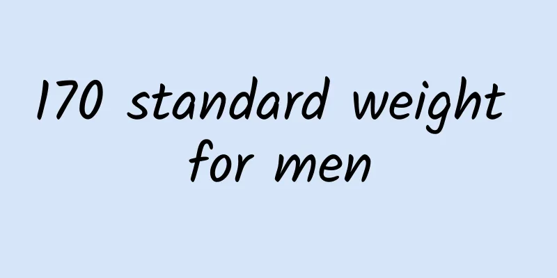 170 standard weight for men