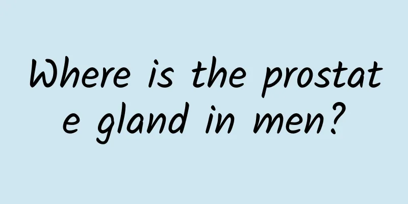 Where is the prostate gland in men?