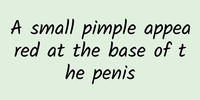 A small pimple appeared at the base of the penis