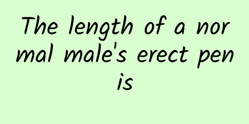 The length of a normal male's erect penis