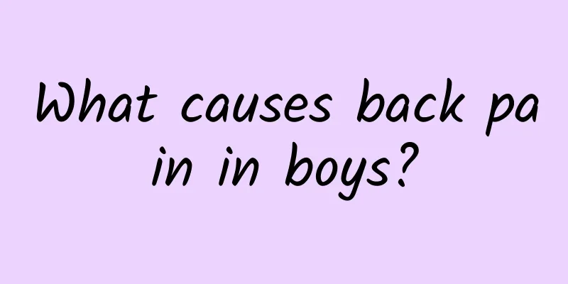 What causes back pain in boys?