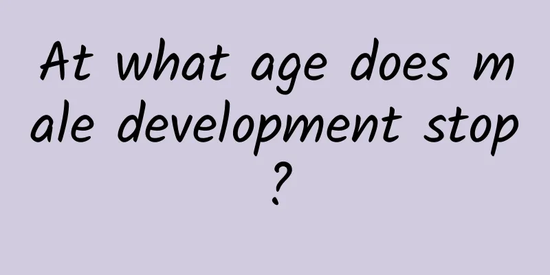 At what age does male development stop?