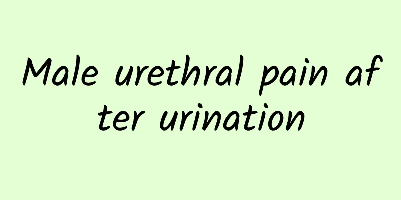 Male urethral pain after urination